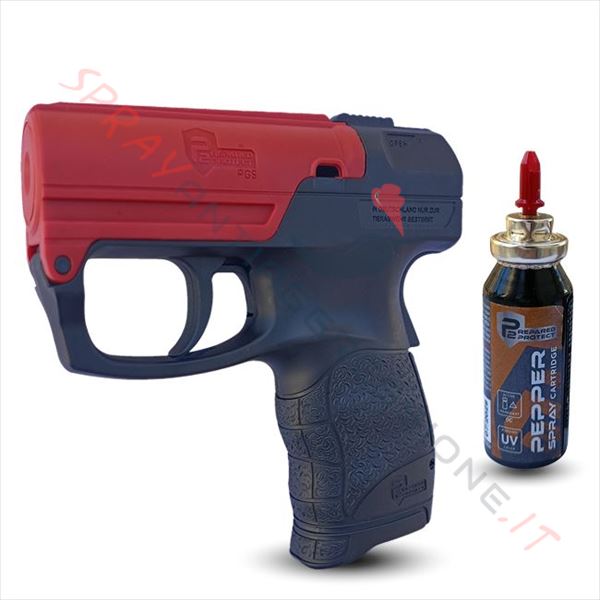 Immagine di Pistola spray al peperoncino UMAREX Pepper Gun P2P PGS I nera bascula rossa