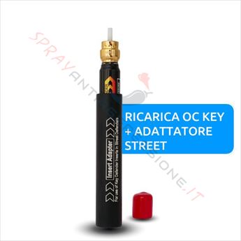 Immagine di Ricarica OC al peperoncino per Spray ASP Street Defender (OC key + adattatore)
