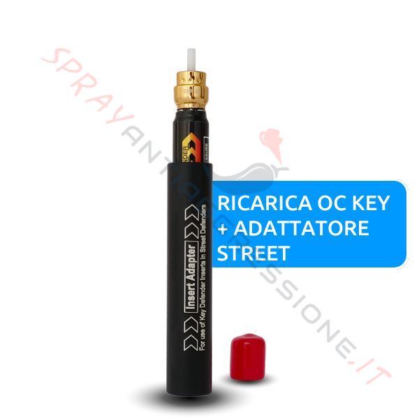 Immagine di Ricarica OC al peperoncino per Spray ASP Street Defender (OC key + adattatore)