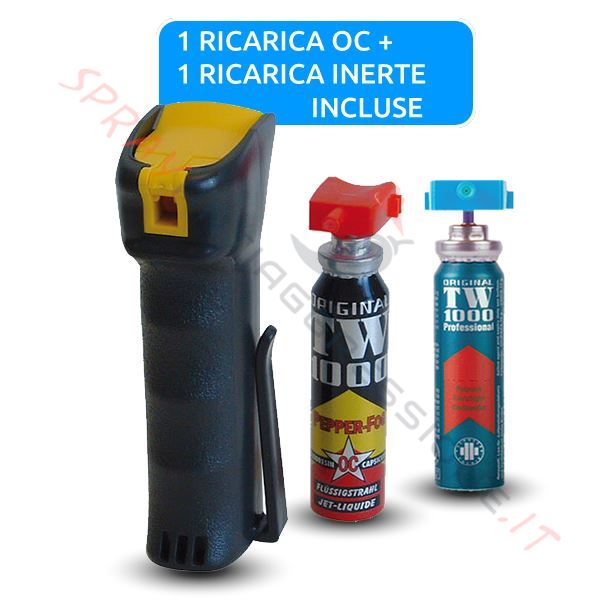 Immagine di Spray al peperoncino TW 1000 Man Professional con ricariche OC e Test incluse